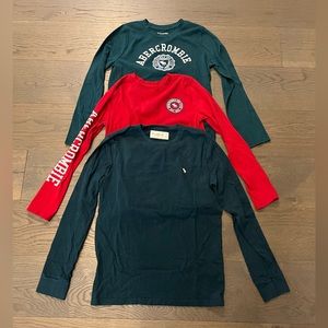 Abercrombie boys tops sz 13/14 NWT
